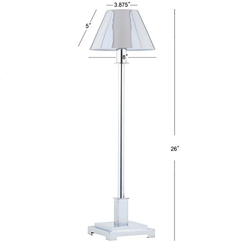 Roxy Slim Modern LED Table Lamp Metal 26" (Chrome)