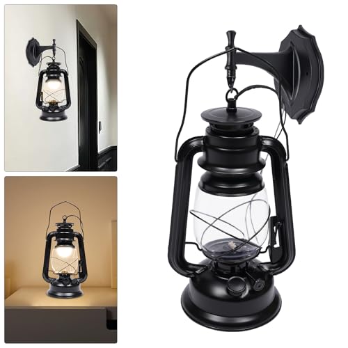 Rustic Wall Sconce Lantern Light (Black / 1pc)