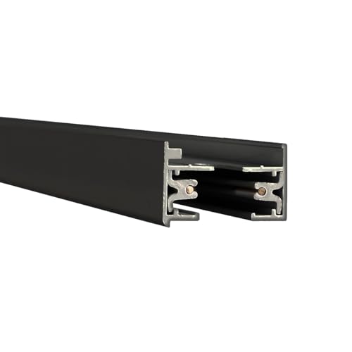 LT4 BK 120V 4 Foot L Track with Mounting Hardware and Two End Caps (Black / 4 Feet / L-Series)