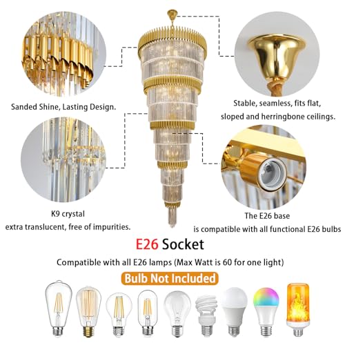 Extra Large 9 (D40"XH84" Gold)
