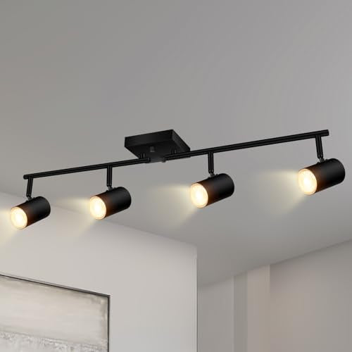 4 Light Track Lighting Kit (4 light-black)