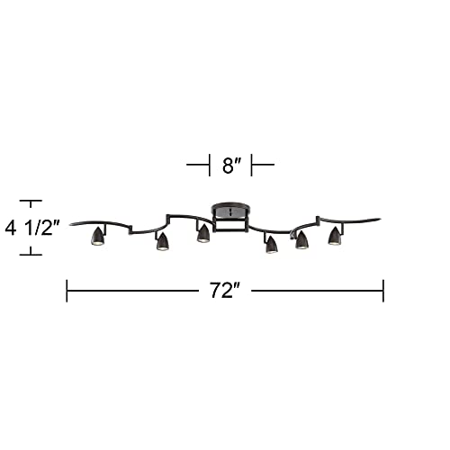 Heavy Duty Axel 72" Wide 6 (Black / 6-Light)