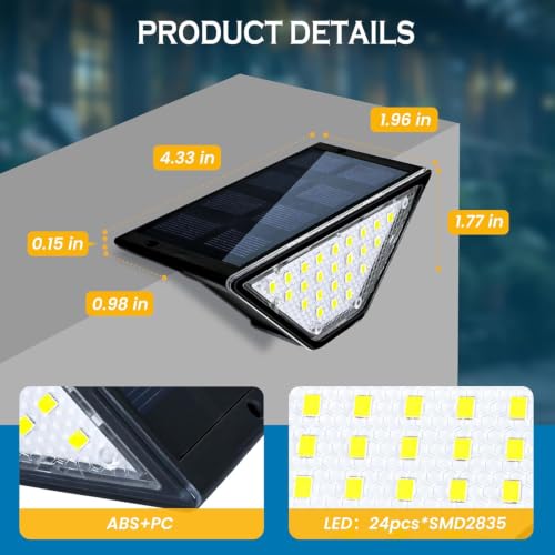 Solar Step Lights for Outside (Cool White / 20)