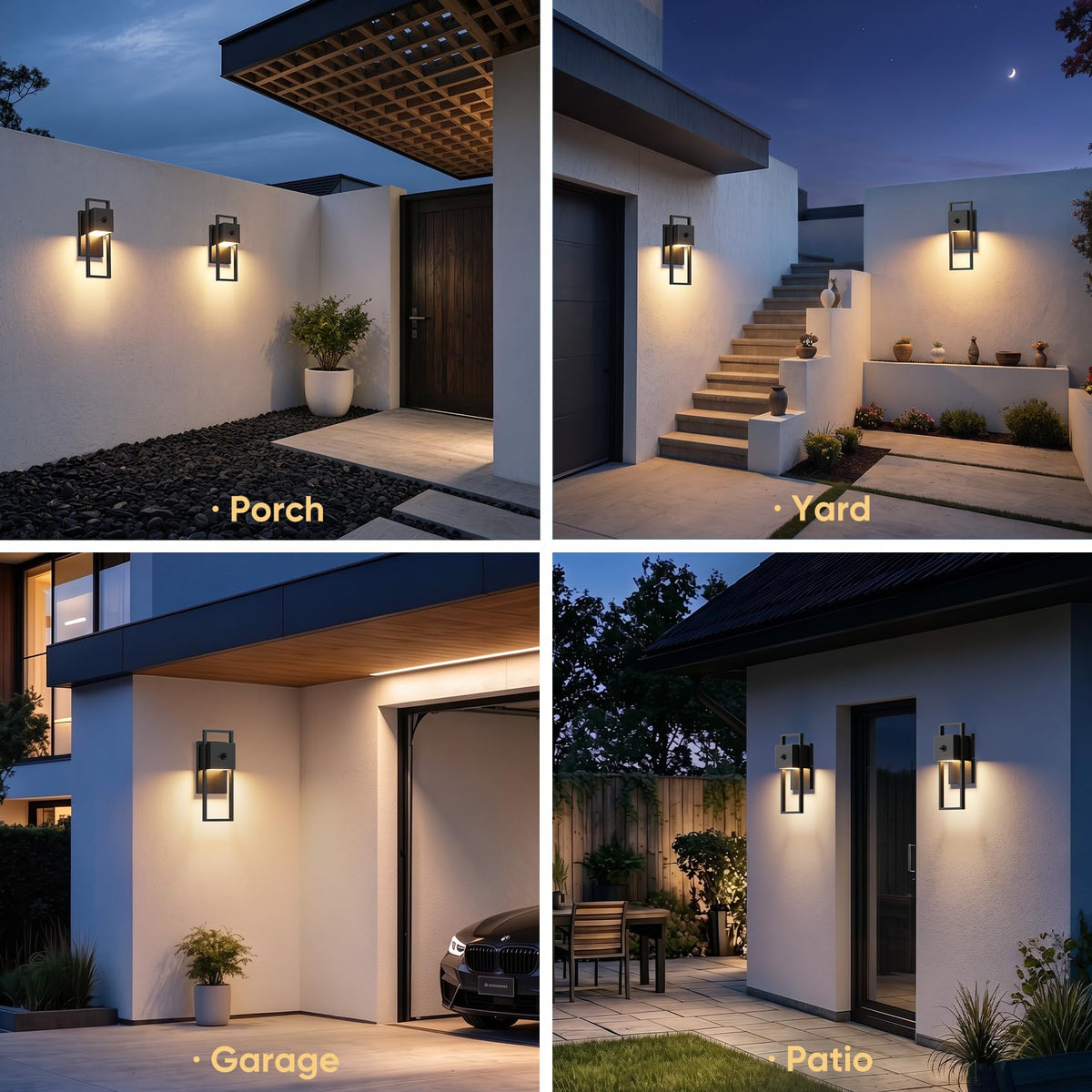 2 PackMotionSensorOutdoorWallLights (Motion Sensor)