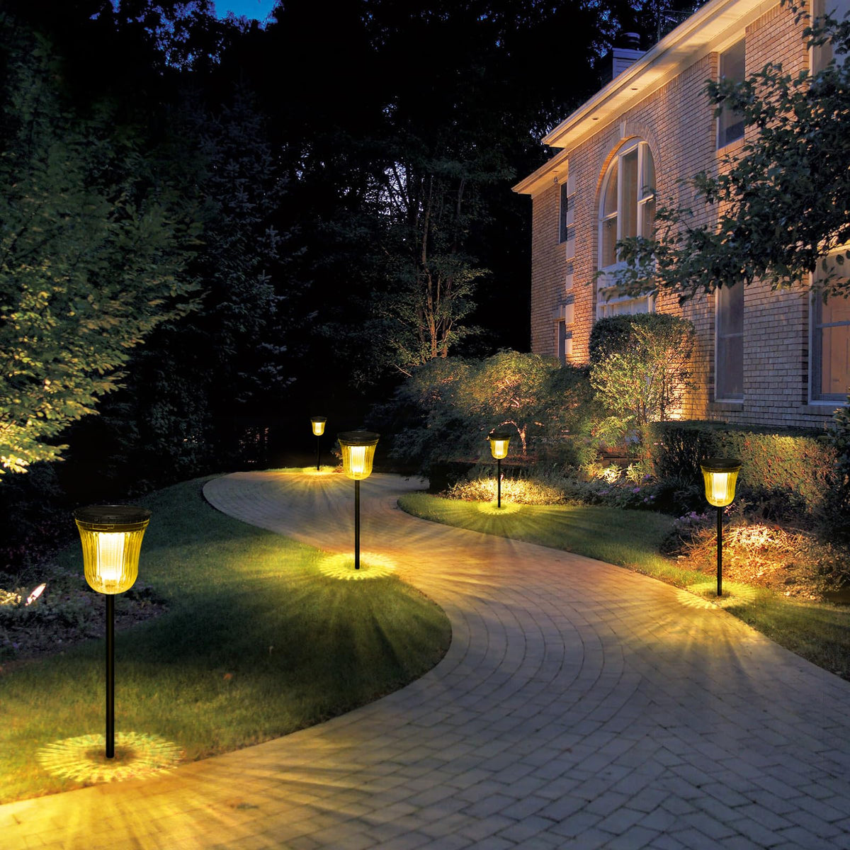 Solar Pathway Lights Outdoor (1 Pack-200 Lumen)