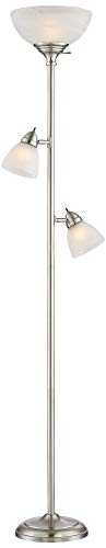 360 Lighting Ellery 72" Tall Nickel Tree Torchiere 3