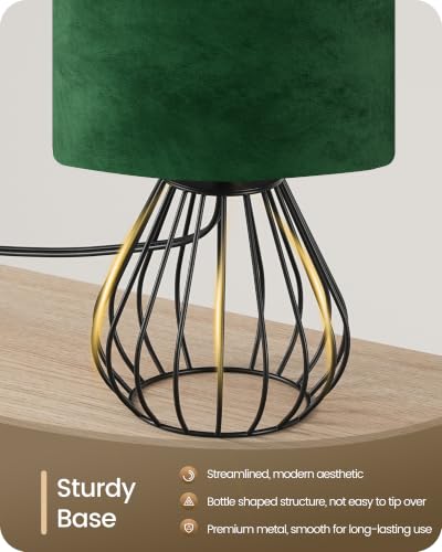 Black and Green Table Lamp (Forest Green + Black)