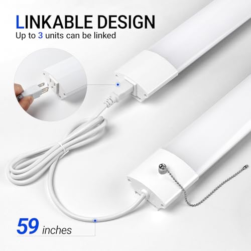 BS84 LED Shop Lights 4FT for Workshop (5000K / White-84W-4 Packs)