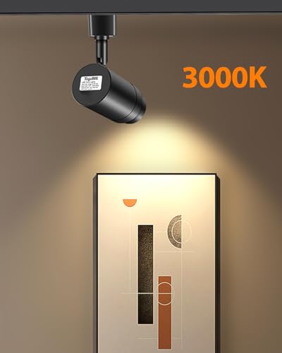 4 Pack Zoomable J Type Track Lighting Heads Dimmable (Black / 4 Pack(J type))