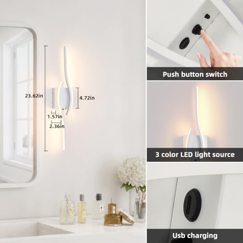 Battery operated wall sconce Set of 2