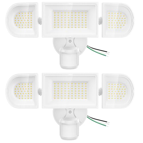 150W Motion Sensor Lights Outdoor for Outside (White)
