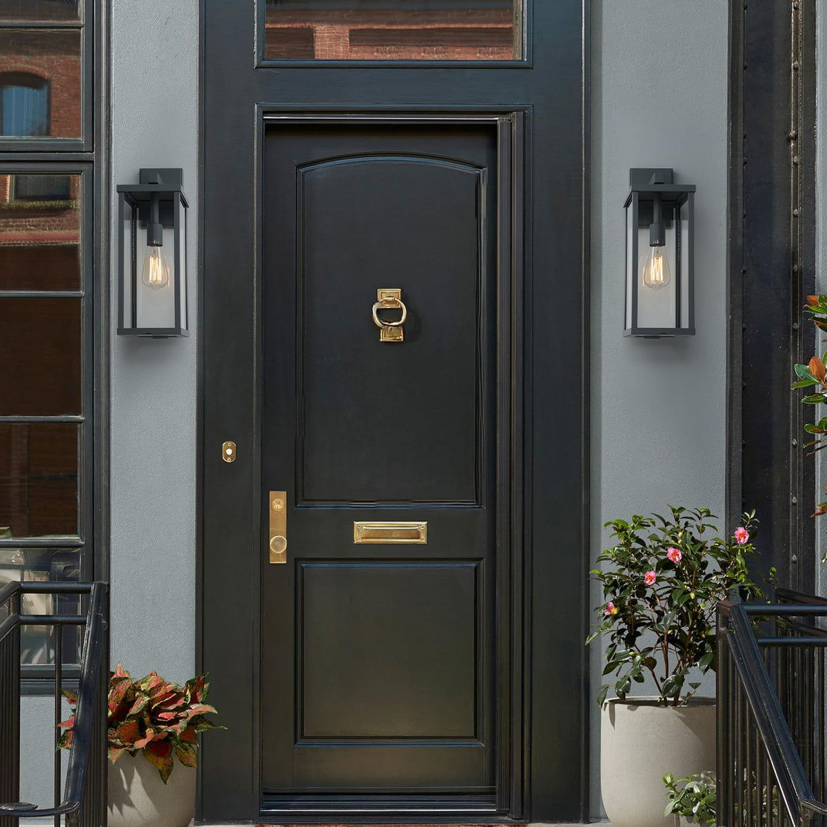18" Outdoor Wall Sconce (Matte Gray / 18-inch)