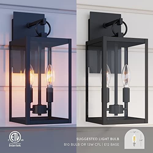 Ferris Outdoor Black Wall Sconce Light Fixture (Ferris Black)