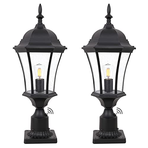 2 Pack 24 Inch Dusk to Dawn Outdoor Post Light LM4610
