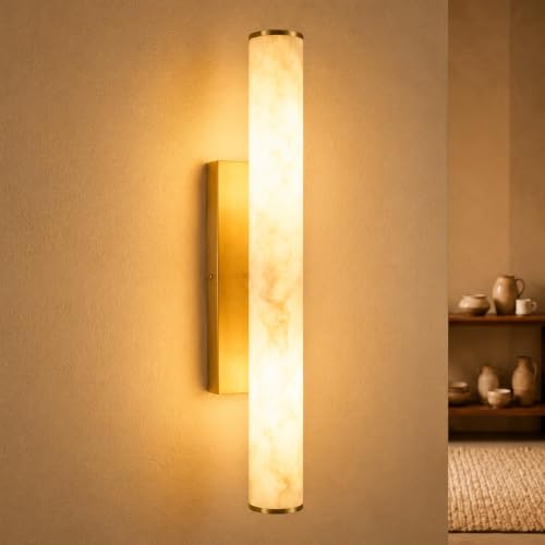 Alabaster Wall Sconces Set