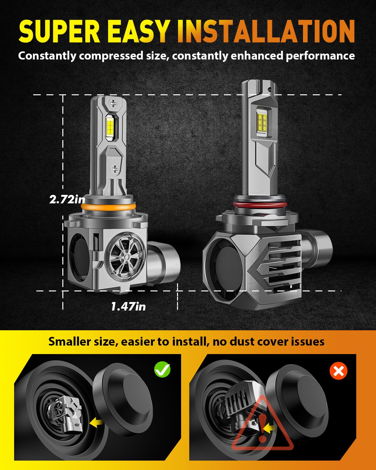 9005 9006 LED Headlight Bulbs Combo (9006 9005)