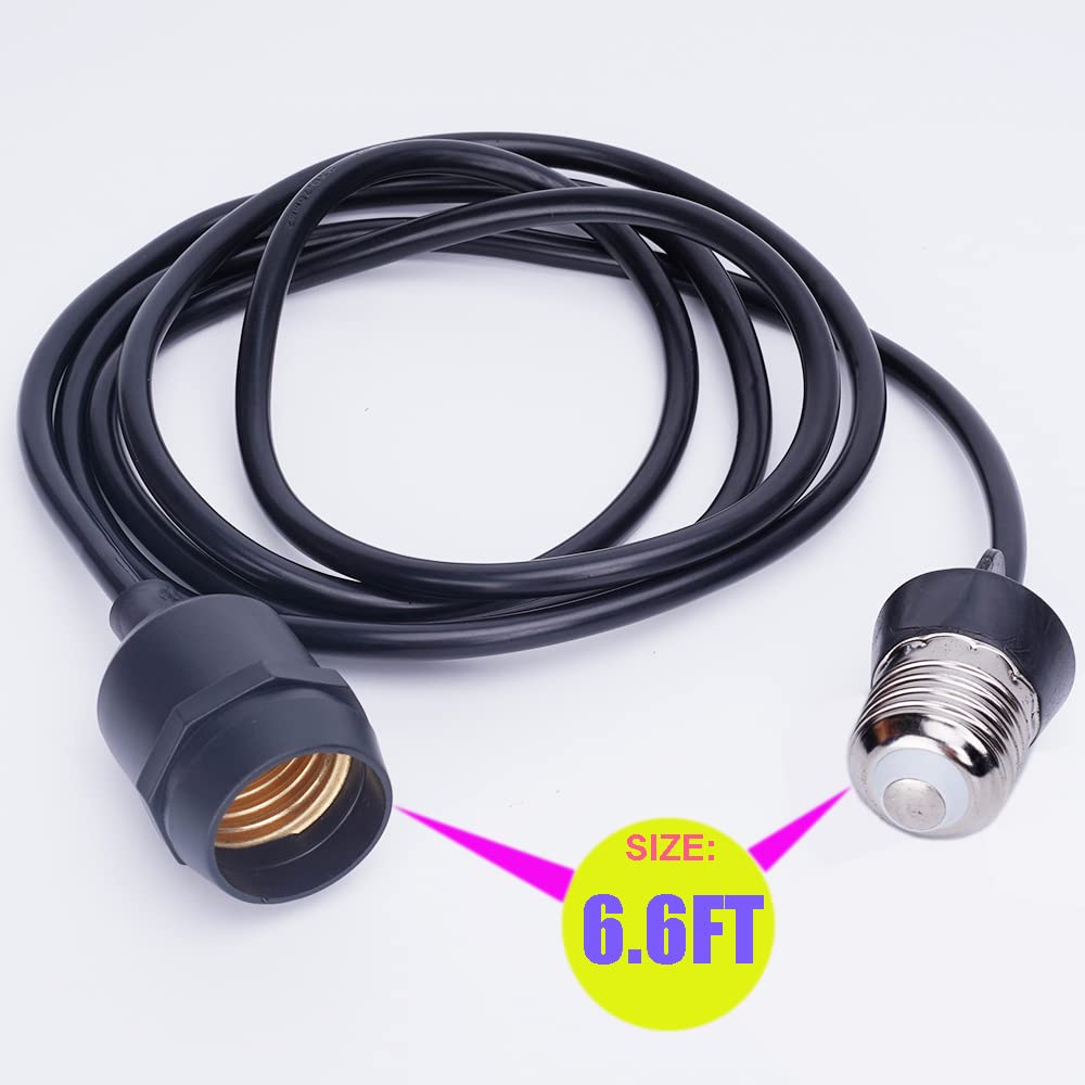 E26 E27 Light Socket Extender Cord