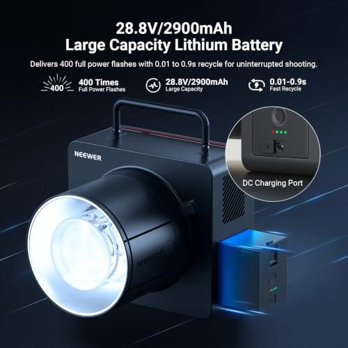 Q6 600Ws 2.4G TTL Outdoor Studio Flash with App Control 1