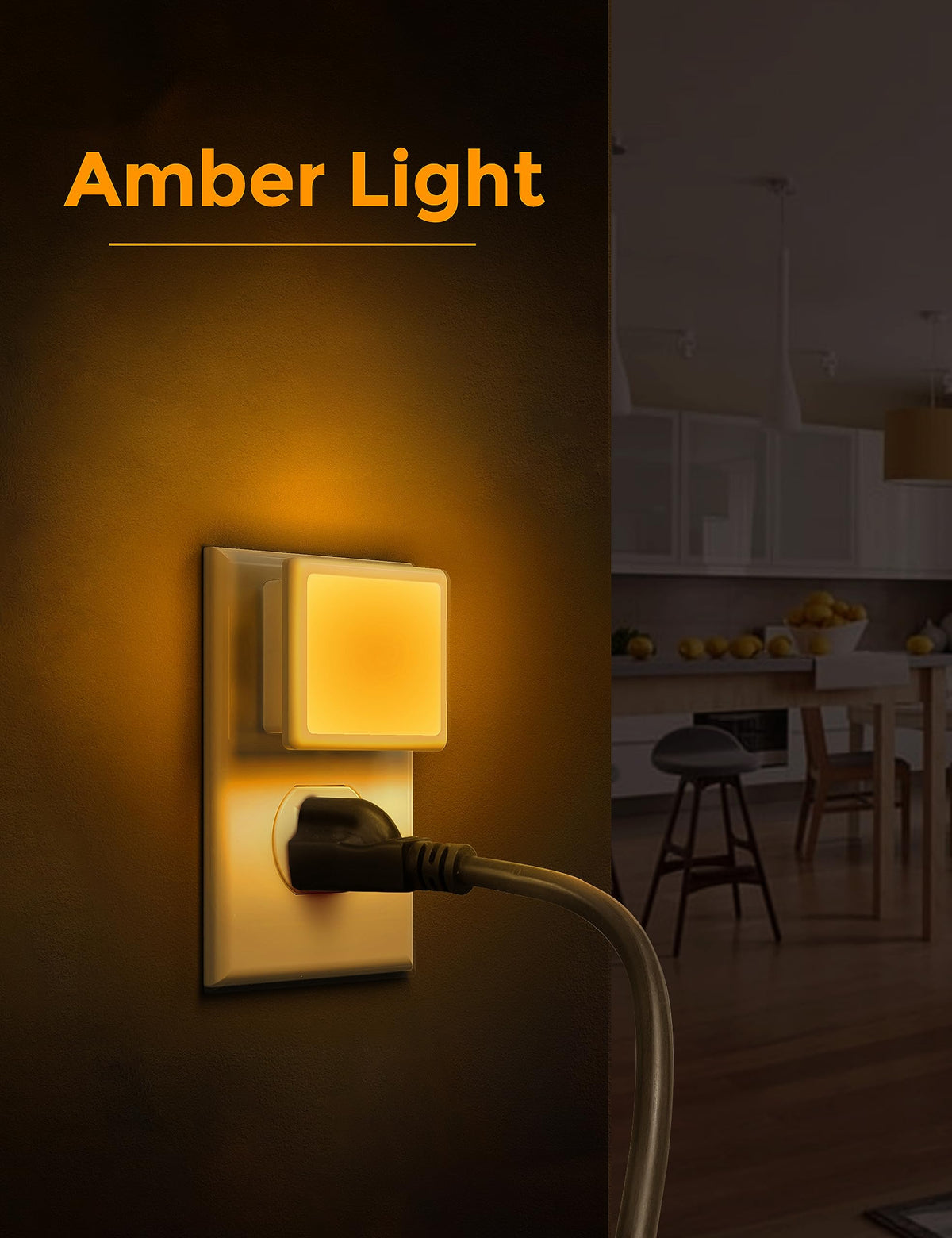 Night Lights Plug into Wall 2 (Amber)