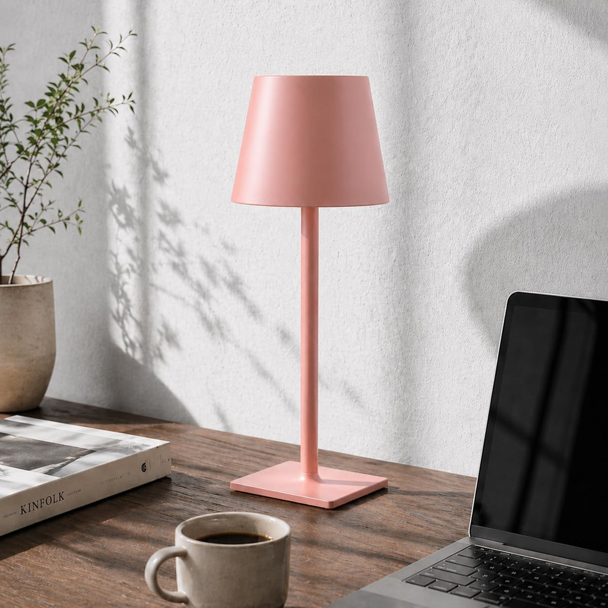 Pink Cordless Table Lamps (Pink Set of 2)