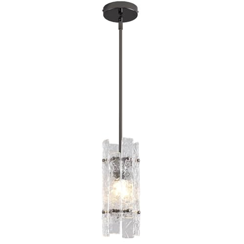 Modern Pearl Black Crystal Pendant Light for Kitchen Island (Pearl Black / 1-Pack(Round))