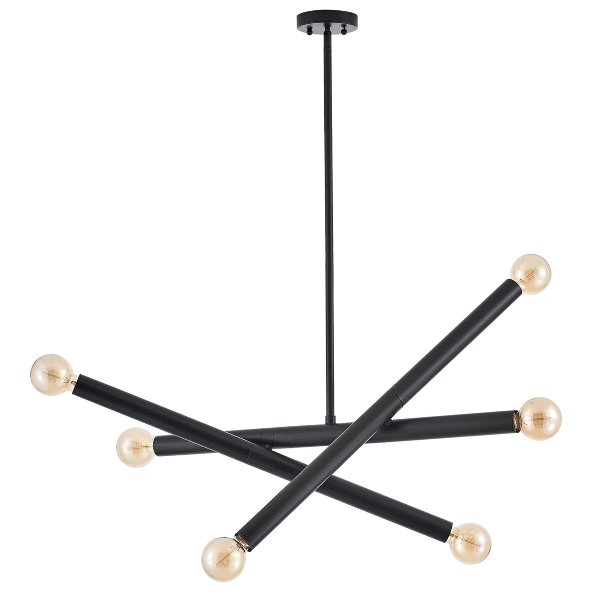 Black Sputnik Chandelier for Dining Room (Black)
