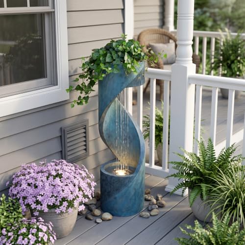 Outdoor Waterfall Fountain Tall Design (31.69h)