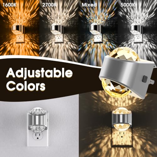 Night Light Plug into Wall (Silver)
