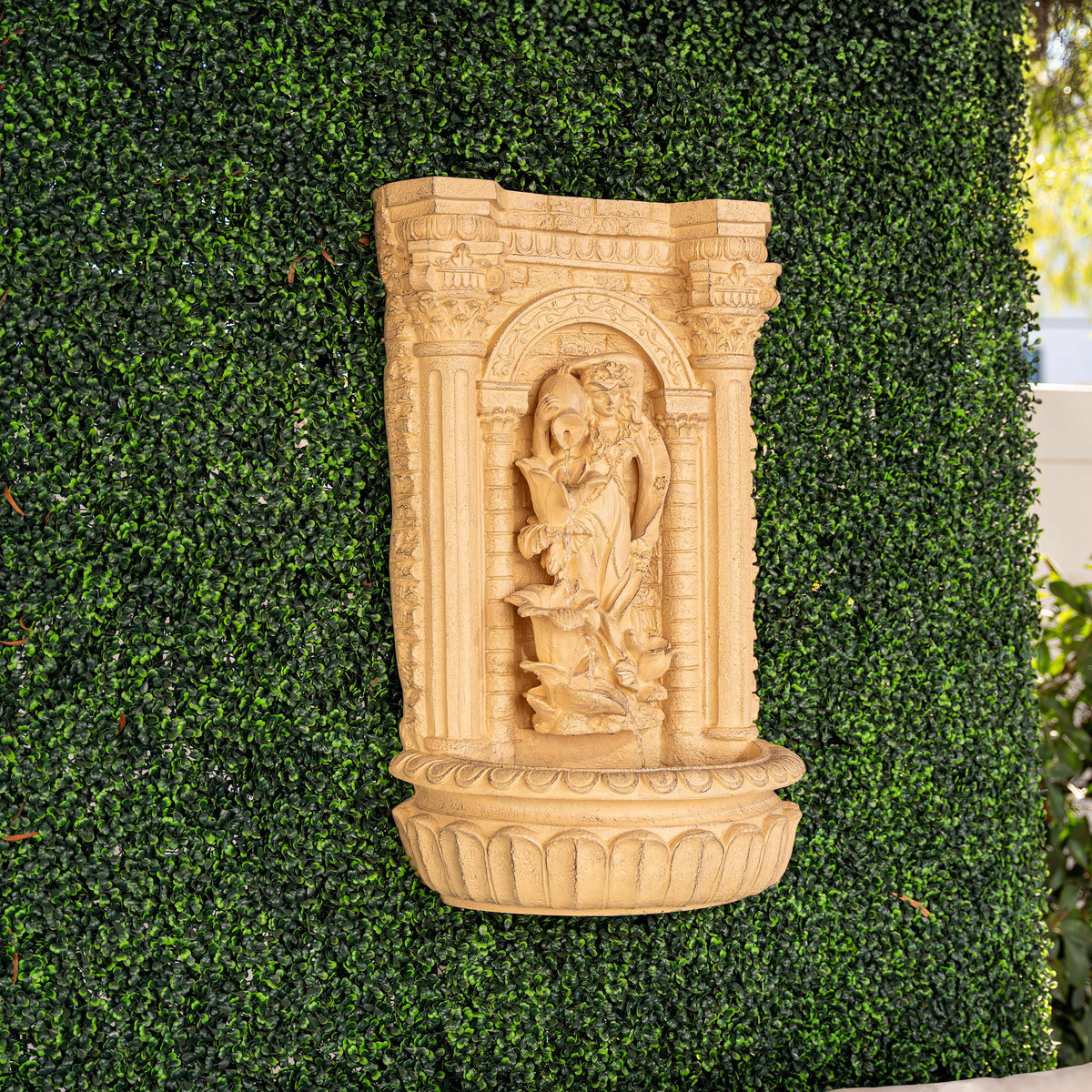 30.3" Solar Pot Fountain (Brown)