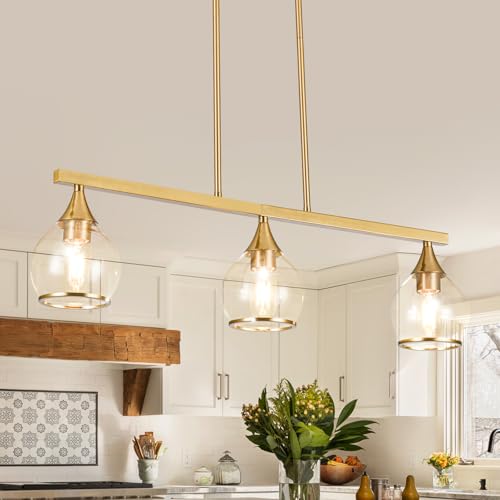 Island Light for Kitchen (Gold / 3-Light)