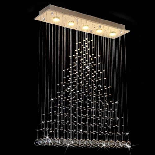 Modern Rain Drop Chandeliers for Kitchen Island Cafes Office