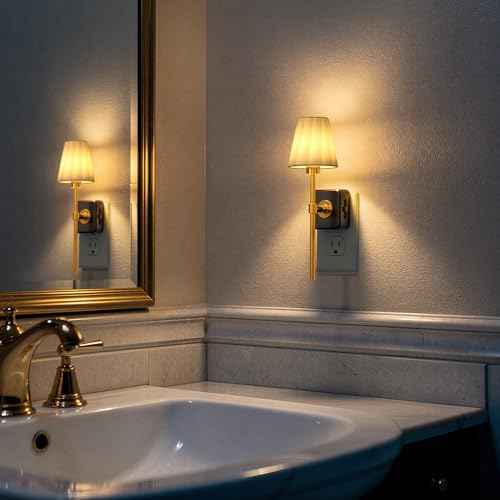 LED Night Lights Plug into Wall (Gold / 1 Pack)