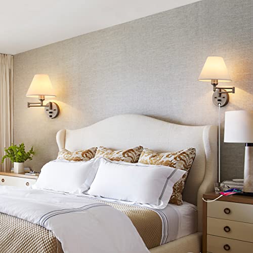Swing Arm Wall Sconces (Nickel)