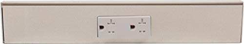 Task Lighting TR Series Angle Power Strip (12 Inch / Satin Nickel)
