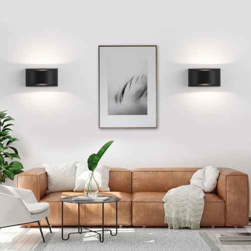 Black Modern LED Wall Sconces (1 Packs LED Wall Sconces / 1 Pack)