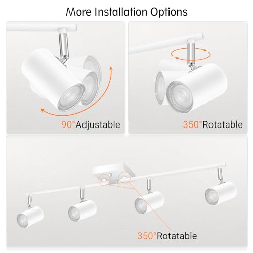 4 Light Track Lighting Kit (4 light-white)