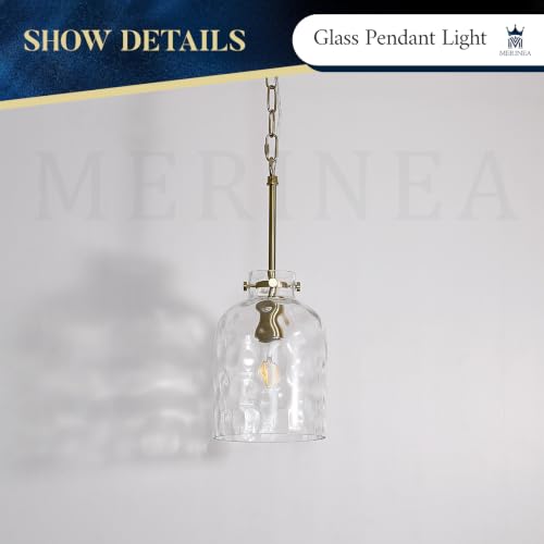 Pendant Light for Kitchen Island Modern Glass Hanging Light Fixture