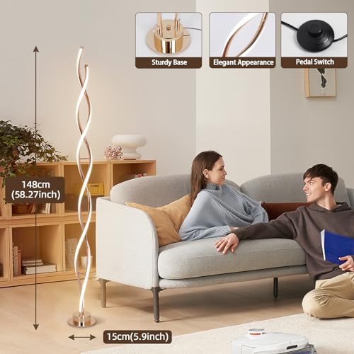 31W Modern Floor Lamp (Gold)