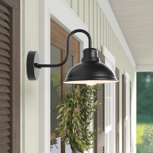 Gooseneck Barn Light Outdoor Wall Lights 8" Exterior Lighting Fixtures (8*7.75*12.75 inches)