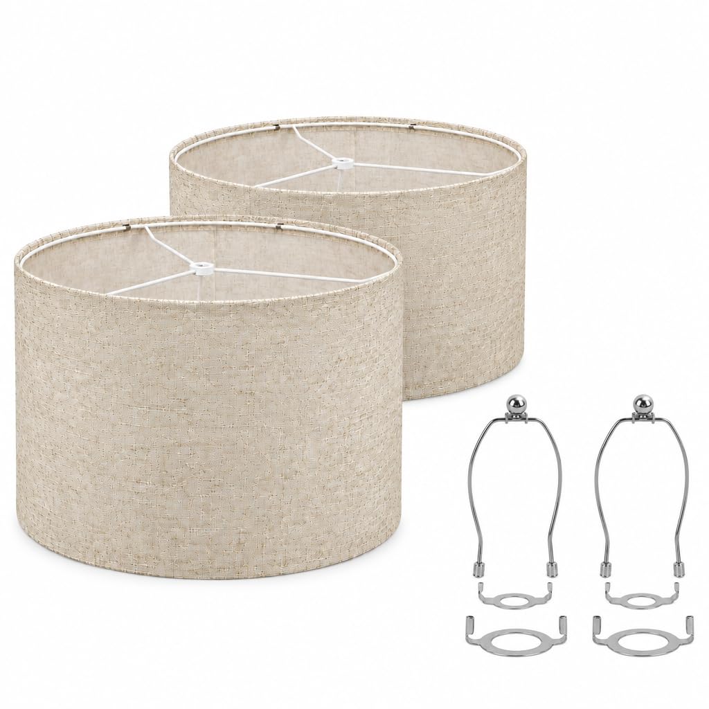 2 Pack Cylindrical Oatmeal Can Replacement Lamp Shades (Amaranth color)