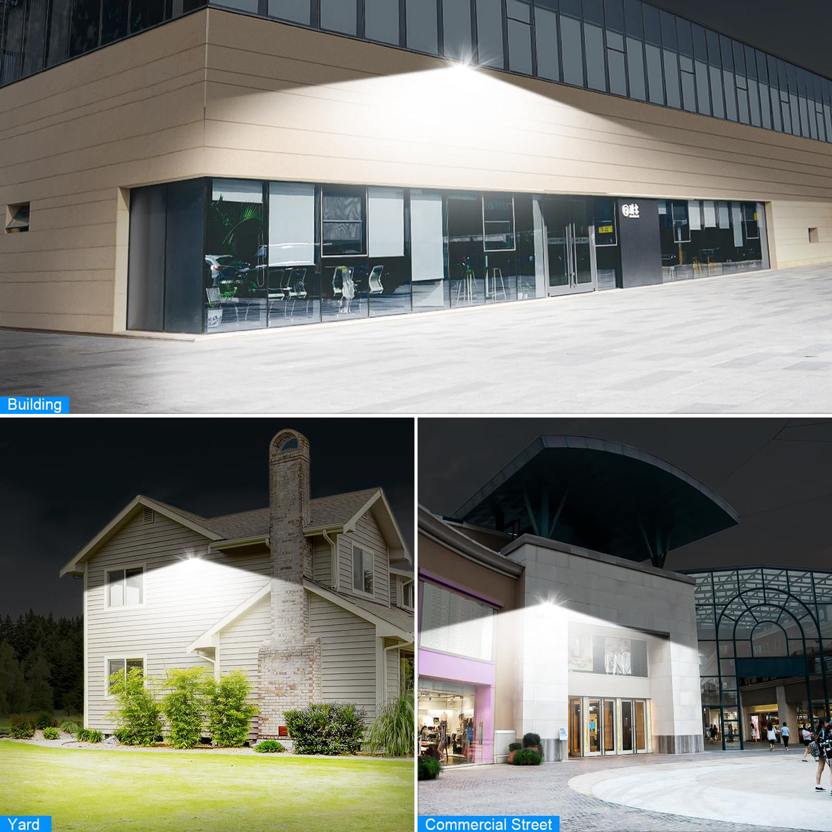 120W Modern Sleek Flood Light 18000LM (120W-5000K-4Pack)