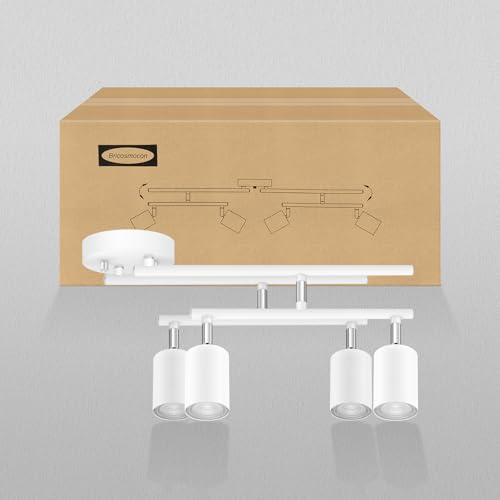 Track Lighting Fixtures Ceiling LED (White / 30" 4 Light Track Light)