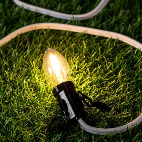 3 Pcs Lights Accessory Cord with LED Light Bulb (White)