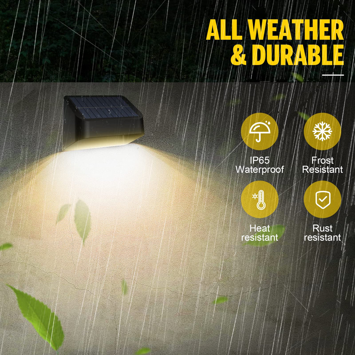 Brighter Solar Fence Lights (Black / 12 Pack Solar Fence Lights)