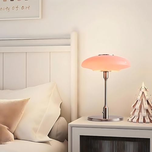 Nordic Medieval Table Lamp (Pink/Chrome, 12.6 Inch)