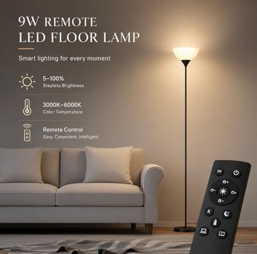 Floor Lamp Remote Control (Matte Black)