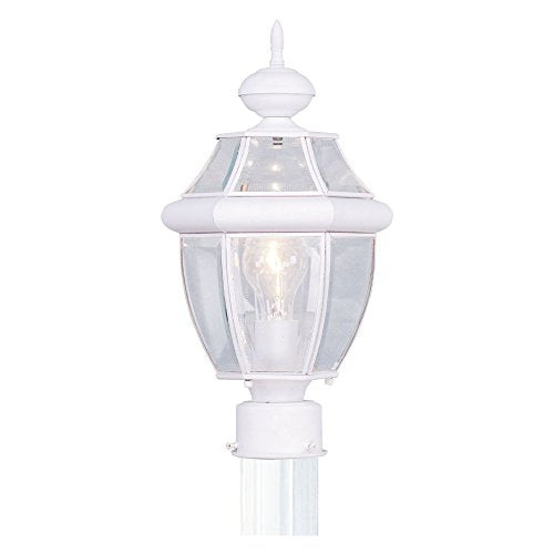 Lighting 2153 Outdoor Post with Clear Beveled Glass Shades