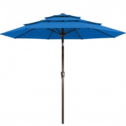 9ft 10ft 3 Tier Patio Umbrella