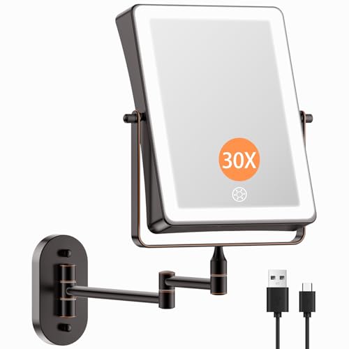 5000mAh Rechargeable Wall Mounted Makeup Mirror