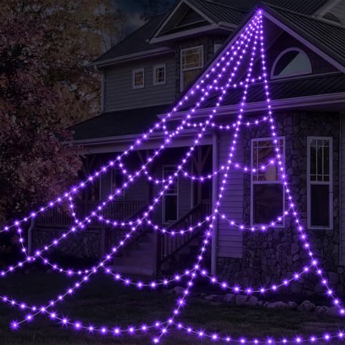 Halloween Spider Web Outdoor Decorations